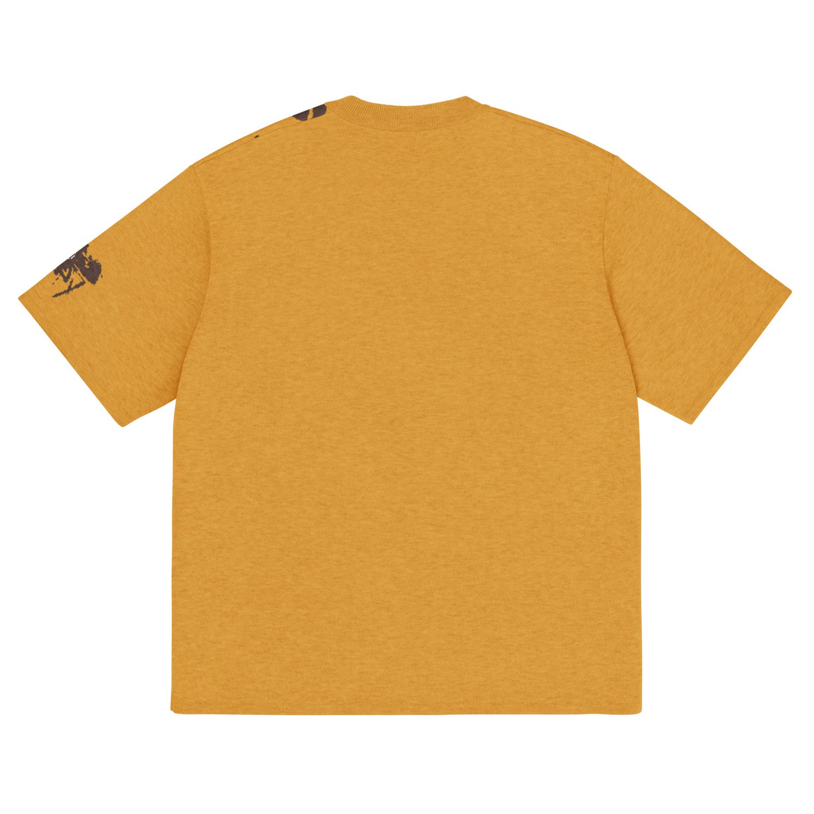 man orange knitted classic tee