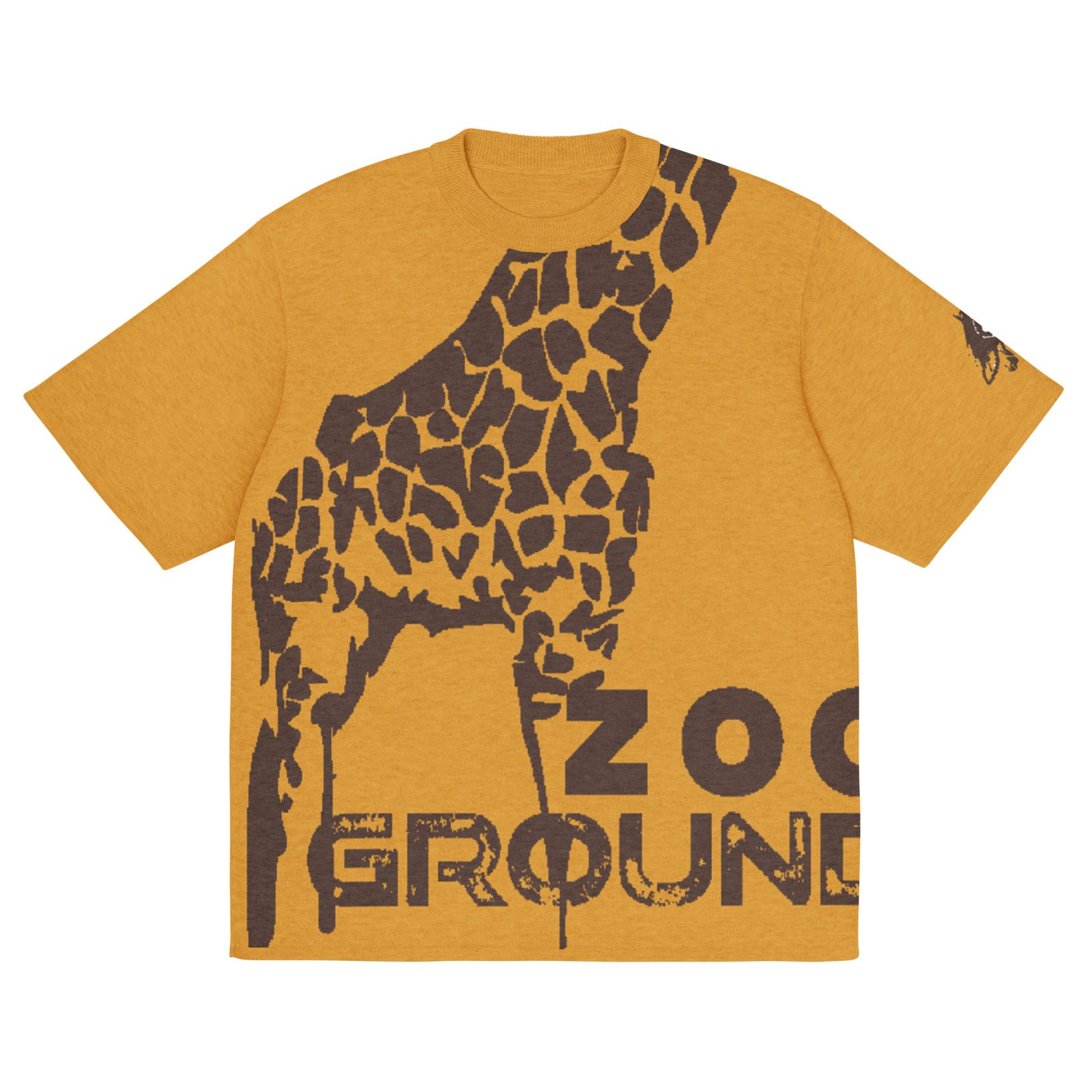 man orange knitted classic tee