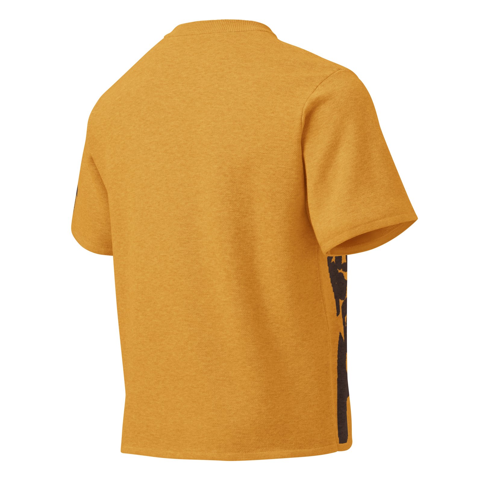 man orange knitted classic tee